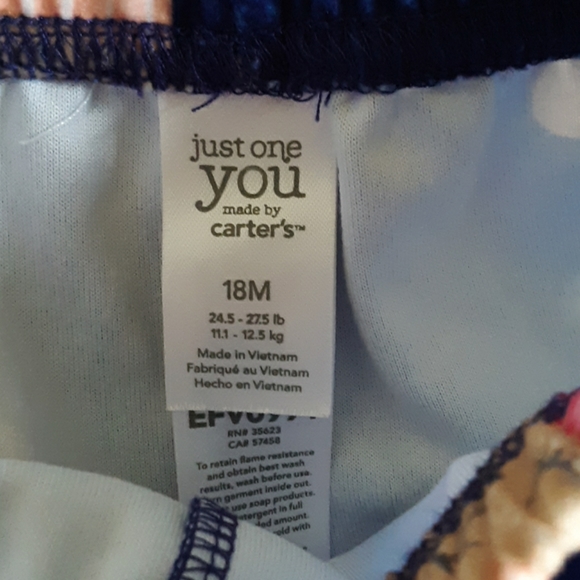 Carters Monkey Pajamas - Picture 7 of 7